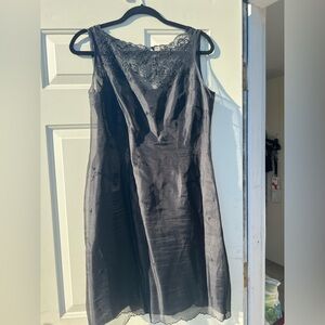 Ann Taylor Black Lace Midi Dress